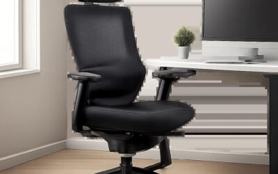 Un bureau en bois élégant et sobre, intégré dans un espace de travail moderne. L’image évoque la solidité, le confort et la crédibilité d’un poste pensé pour le quotidien.