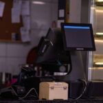Terminal de paiement dans un magasin