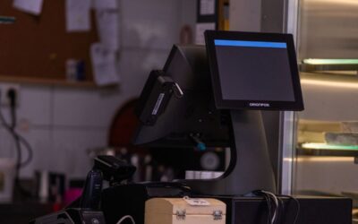 Terminal de paiement dans un magasin